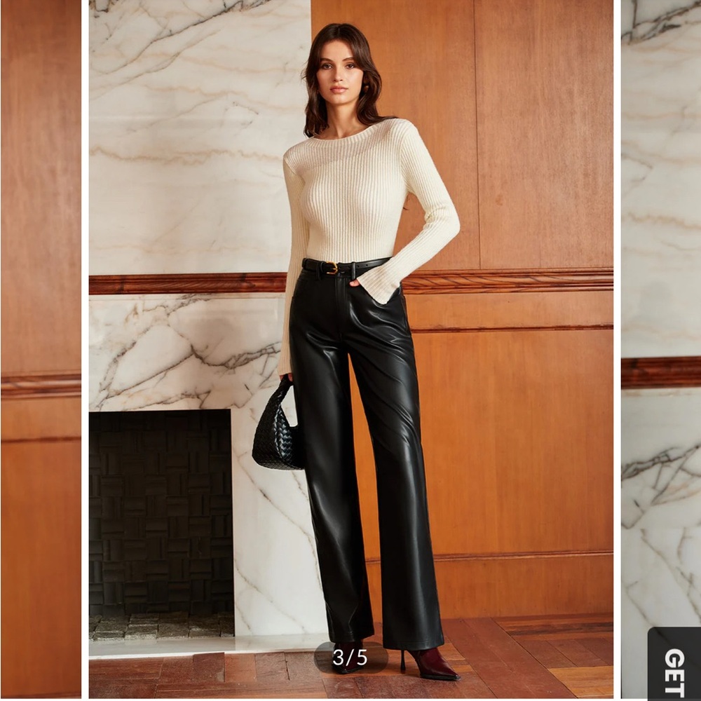 Panel Ribbed Slim Sweater - Picture 3 of 3